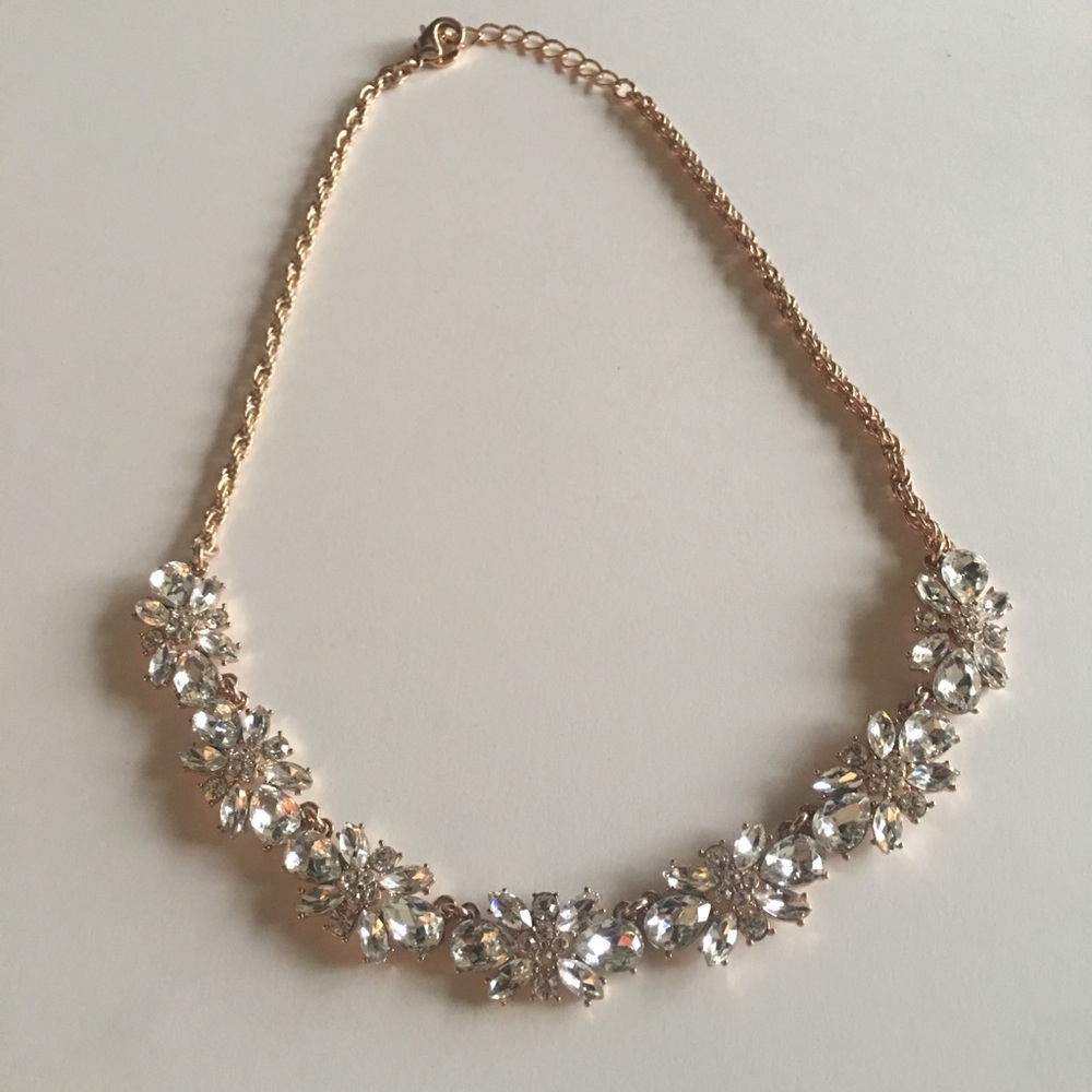 Charter Club Crystal Dramatic Statement Necklace - image 1